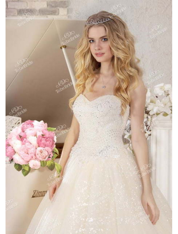 Свадебное платье с расшитым лифом FC001 в салоне свадебной и вечерней моды SV: фото