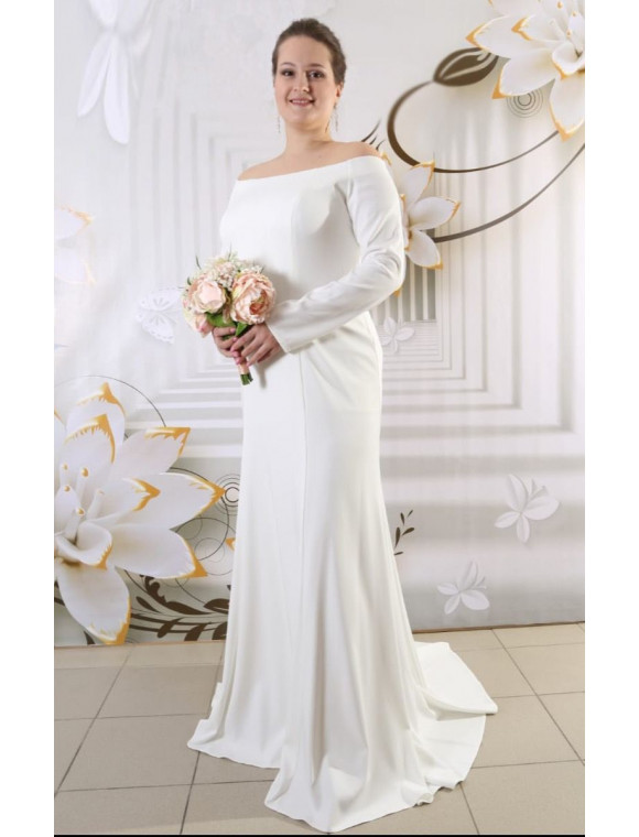 Свадебное платье  облегченное 211022 в салоне свадебной и вечерней моды SV: фото